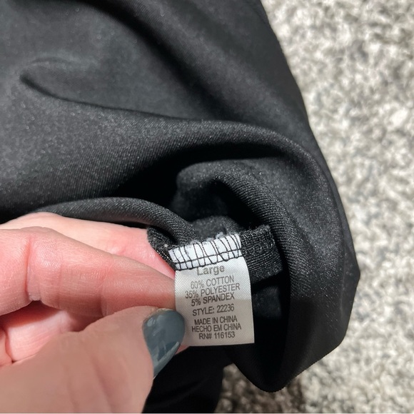 Poof Couture Womens A Line Dress Black  Studs Stretch Scoop Neck Sleeveless L - Picture 8 of 11